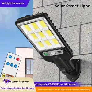 Lampe solaire LED intégrée super lumineuse pour extérieur, jardin, mur, avec détection de mouvement pour camping, lanternes et usage domestique - Product Image 5