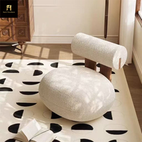 Fauteuil d'Appoint Moderne en Velours, Design Nordique, pour Salon, Chambre, Villa, ou Hall d'Hôtel, Meuble en Caoutchouc