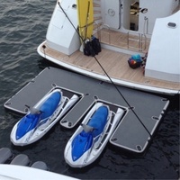 Jet ski personnalisé en forme de E Drop Stitch quai flottant gonflable pour Jetski Boat Yacht