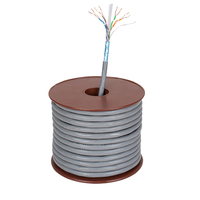 Kabel LAN Tembaga CCA Shengteng Berkualitas Tinggi CAT6-FTP-0.57*4p 1000FT/305M Bersertifikasi YD/T1019-2013 Harga Pabrik Jaringan