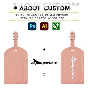 Etiqueta de Equipaje de Cuero PU con Logotipo Personalizado Promocional, Etiqueta de Equipaje Duradera e Impermeable con Logotipo, Etiqueta de Identificación de Maleta de Viaje Antipérdida - Product Image 3
