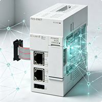 Módulo Ethernet FX5-ENET Agrega Segundo Puerto LAN para PLC FX5U, Red Industrial