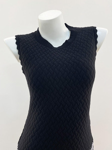 AIMEISI <span class=keywords><strong>Abbigliamento</strong></span> Femminile, <span class=keywords><strong>Elegante</strong></span> Vestito Corto Senza Maniche in Maglia con Motivo Jacquard a Quadri per Donne - Product Image 3