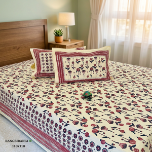 Wholesale Price Export Discharge Print Bedding Set Cotton <b>Bed</b> Sheet Set Pillow <b>Covers</b> 110x110 Bedding for Home Hotel - Product Image 2