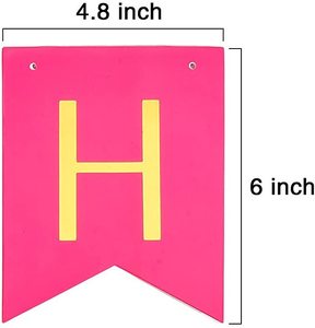 <span class=keywords><strong>Bannière</strong></span> arc-en-ciel en papier, décorations de fête personnalisée, drapeau de joyeux <span class=keywords><strong>anniversaire</strong></span> - Product Image 2