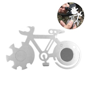 <span class=keywords><strong>Carte</strong></span> d'outils de vélo Outils de réparation en forme de vélo 4/5/6/7/8 cm Clé de réparation de vélo polyvalente avec ouvre-vélo et trou de serrure - Product Image 2