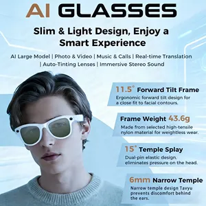 Gafas Inteligentes M01S con Banco de Energía, Cámara UHD de 800W, Traducción a Más de 120 Idiomas, Llamadas Manos Libres, Música, Resistentes al Agua - Product Image 5