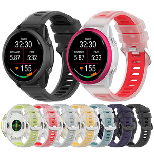 <span class=keywords><strong>Bracelet</strong></span> de montre en silicone de remplacement, <span class=keywords><strong>bracelet</strong></span> de montre bicolore en gelée pour montre intelligente <span class=keywords><strong>Garmin</strong></span> 20 mm/22 mm - Product Image 2