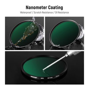 NEEWER 67mm Fixed ND Filter Kit <span class=keywords><strong>ND1000</strong></span> ND64 ND8 ND4 Neutral Density Filter Set Camera Lens Variable ND Filter - Product Image 5
