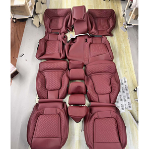 <span class=keywords><strong>Fundas</strong></span> de Asiento de Coche Personalizadas de Piel Sintética y Cuero para 5 Plazas para Volkswagen Golf <span class=keywords><strong>VW</strong></span> Golf Caddy Passat B8 Transporter <span class=keywords><strong>T5</strong></span> Polo T4 - Product Image 1