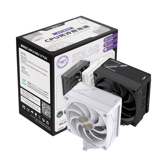 LOVINGCOOL Quad-Copper Pipe CPU Cooler ARGB Heat Pipe Cooler AMD Non-LED Fan Case Air Cooler