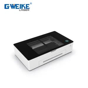 Gweike Cloud Ukuran Kecil Mudah Digunakan Desain Obrolan Yang Indah Mendukung Tersedia Mesin Pengukir Pemotong Laser CO2 50W