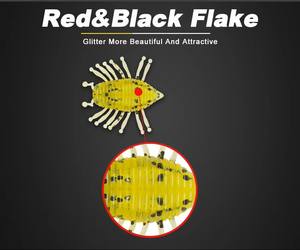 Larve de mouchette D1 (10 pièces/sac) – Nymphes artificielles réalistes en plastique <span class=keywords><strong>pour</strong></span> la pêche à la truite, au brochet et au bar en eau douce - Product Image 6