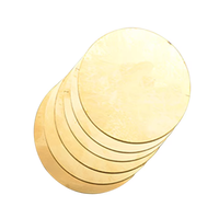 Laiton-Plaque ronde en alliage de zinc 0.8mm ~ 5.0mm Feuilles de cuivre Disques en forme de disque