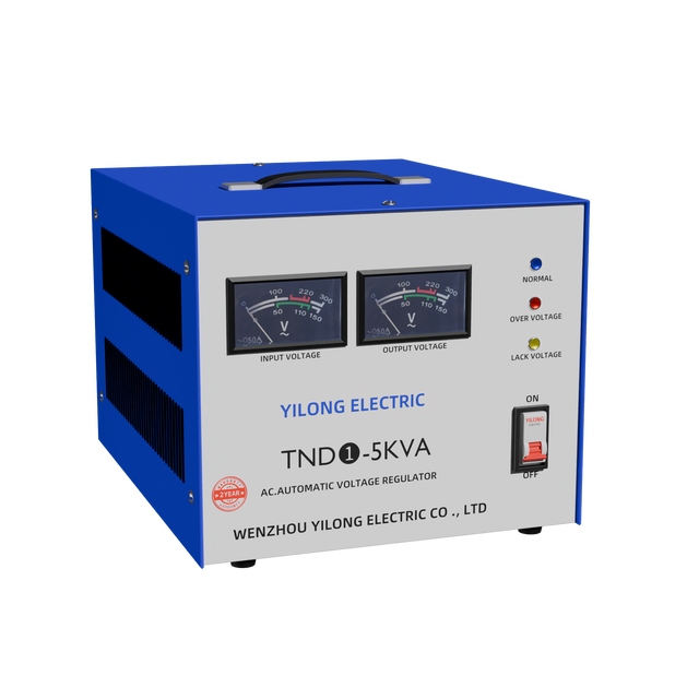 Single Phase 5kVA SVC AVR TND Servo Stabilizer Pointer Type Customizable Home Commercial Application