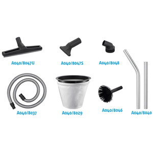 Kit d'accessoires pour aspirateur Fervi Wet 80L 2 moteurs pour le nettoyage des fissures des sols - Product Image 2