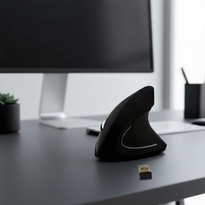 Hot Selling 2.4g Ergonomic Optical Wireless Vertical <strong>Mouse</strong> Adjustable Dpi for <strong>Big</strong> <strong>Hands</strong> Led Backlit High Dpi Feature Used - Product Image 3
