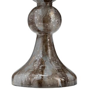 Stacked Sphere Taper Candle Holder <b>Glass</b> <b>Candlestick</b> For Table Centerpiece Console Mantel Decor - Product Image 4