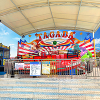 Manège Disco LED Personnalisé pour Extérieur, Équipement de Parc d'Attractions, Exportation Mondiale, 30 Personnes, 30 kW