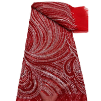 NI.AI nouveau Design paillettes lourd dentelle Net tissu brillant perlé dentelle tissu mariée désherbage dentelle tissu avec séquence