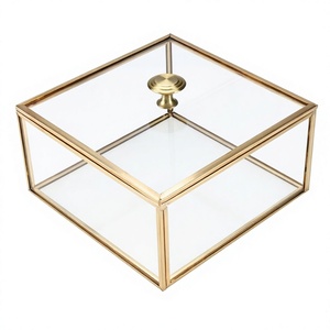 Art Deco Style Glass Iron Framed <b>Mirror</b> Eco-Friendly Lightweight Rectangle Tabletop Decoration for Bedroom Living Room Guest - Product Image 1