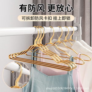 Aluminum Alloy Triangular Coat Hangers 10 Pack Strong Load Bearing For <b>Clothes</b> Pants Ties - Product Image 4