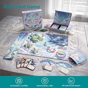 Jeu de société éducatif familial Carrom Board Sky Garden, jeu coopératif, facile à apprendre, art fantaisiste, pour tous les âges - Product Image 1