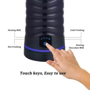 110V 220V 430Ml Klassieke Koffiemelkschuimer Elektrische Melkschuimer Automatische Latte <span class=keywords><strong>Maker</strong></span> Voor Warme, Koude En Warme Chocolademelk - Product Image 4