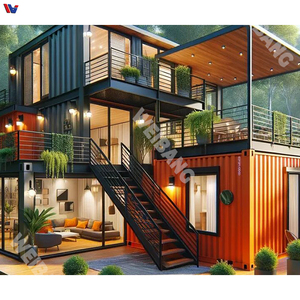 บ้านสำเร็จรูปตู้คอนเทนเนอร์เคลื่อนที่ ดีไซน์ทันสมัย ป้องกันปลวก ระบายอากาศได้ดี เหมาะสำหรับโรงงานอุตสาหกรรม โฮมออฟฟิศในประเทศไทย - Product Image 4