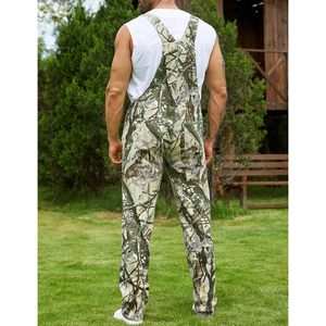 Custom Camo Bib Overalls Men <b>Adjustable</b> <b>Straps</b> Breathable Canvas Hunting Wear Jumpsuit - Product Image 6