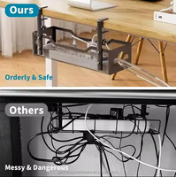 CY-7006 Chengyu Hot Sale Kabel management unter Schreibtisch kabel unter Schreibtisch Kabel management fach mit Klemme für Schreibtisch draht management