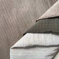 Tissu tissé 100% nylon taffetas froissé, anti-UV, imperméable, respirant, surface mate, certifié OEKO-TEX, léger, ripstop, pour sacs