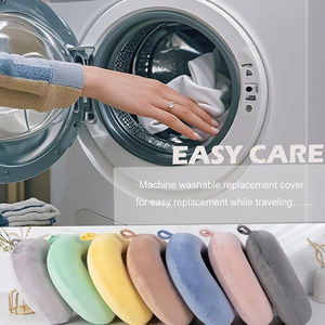 Bantal perjalanan busa memori murni 100% ditingkatkan, sandaran kepala pesawat portabel, bantal leher tidur untuk promosi perjalanan hadiah bisnis - Product Image 3