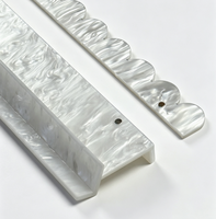 Luxuriöser Transparenter Acryl-Mahjong-Reihenmesser Standard US-Größe Präzisionsgegossenes Klares Design für Amerikanische Mahjong-Spieler