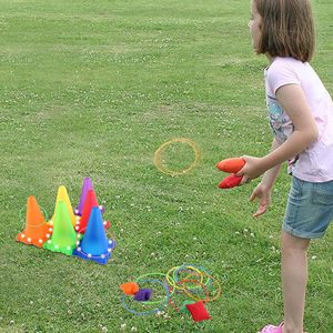 CPS Juego de Lanzamiento 3 en 1, Carrera de Obstáculos para <span class=keywords><strong>Niños</strong></span>, Juego de Lanzamiento de Anillos <span class=keywords><strong>con</strong></span> Juguete Iluminado, <span class=keywords><strong>Juegos</strong></span> de Lanzamiento, Deportes al Aire Libre, Juguetes PARA EL Día - Product Image 5
