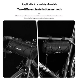 กระเป๋าปั่นจักรยานด้านหน้าสีน้ำเงินทะเลสาบสำหรับกรวดทรายสำหรับเจ้าของจักรยาน - Product Image 4