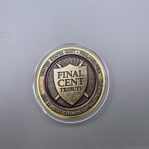 Moneta Commemorativa 3D all'ingrosso: L'Ultima Centesima Americana, Moneta Commemorativa Lincoln, Ultima Edizione, Moneta da Collezione Challenge Coin 1909-2025 - Product Image 4