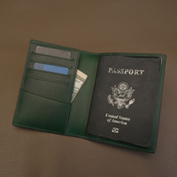 Porte-passeport en cuir de vache véritable avec logo personnalisé, blocage RFID, porte-passeport de voyage en cuir véritable