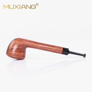 MUXIANG Wooden Smoking Pipe Straight Type Solid Wood Tobacco Pipe For Personal Gift - Product Image 2