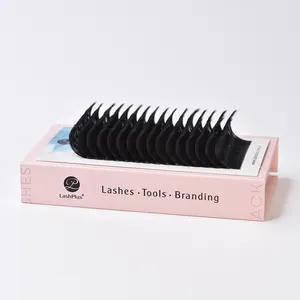 LashPlus 공급업체 고밀도 맞춤형 개인 라벨 제조 연장 N G 컬 속눈썹