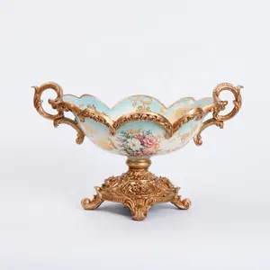 Vaisselle en vrac Personnalisé en Fiber de Verre En Résine Haute Pied Plat Plaque Ventes Asie <span class=keywords><strong>Du</strong></span> Sud-Est - Product Image 1