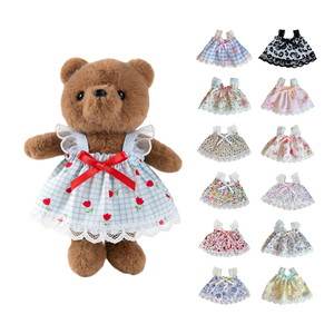Set di Vestiti per Bambole in Vendita all'Ingrosso, Abbigliamento in Pizzo <span class=keywords><strong>con</strong></span> <span class=keywords><strong>Fiocco</strong></span> per <span class=keywords><strong>Peluche</strong></span>, Outfit Personalizzati per Orsacchiotti - Product Image 2
