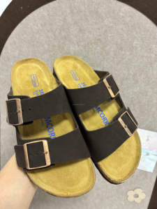 <span class=keywords><strong>Sandali</strong></span> Pop Europei e Americani con Cinturini Multipli per Donna e Uomo, Comodi per Esterni, in Pelle con Suola in Sughero, Scarpe Mule Personalizzate - Product Image 1