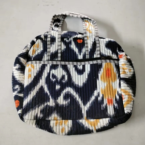 Sac de voyage de luxe fait main pour week-end, en coton imprimé à la main, matelassé, grande capacité, durable, pour le sport, les voyages, la salle de sport, le yoga - Product Image 1