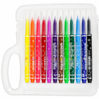 Kit de dessin pour enfants de 65 pièces avec marqueurs à pointe feutre, crayons de couleur, pastels à l'huile, aquarelles, pinceaux, palette et boîte de rangement
