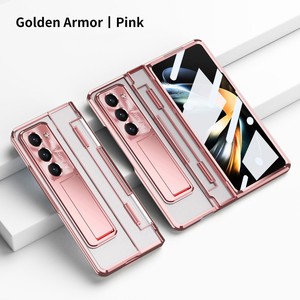 Nouvelle version magnétique pliant couverture de luxe béquille <span class=keywords><strong>pour</strong></span> <span class=keywords><strong>Samsung</strong></span> Galaxy <span class=keywords><strong>Z</strong></span> <span class=keywords><strong>Fold</strong></span> 3 <span class=keywords><strong>4</strong></span> 5 6 étui <span class=keywords><strong>coque</strong></span> de placage transparente <span class=keywords><strong>pour</strong></span> hommes - Product Image 6