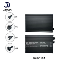 Chargeur de batterie LiFePO4 16.8V 18A 300W, coque en aluminium, alimentation à charge rapide, pour vélo électrique, Scooter électrique, outil électrique