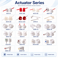 Actionneur d'aérosol en plastique standard de 1 pouce, calibre assorti, en stock usine, pour la distribution d'aérosols désodorisants