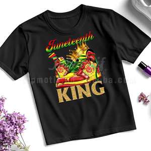 Juneteenth <span class=keywords><strong>King</strong></span> DTF Transfert Design Chaussures Fer sur Applique pour Tshirt Vêtements Sac - Product Image 6