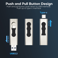HP Tipo C Flash Drive Precio Usb 128GB Flash Drive Dual Fast Usb 3,2 Portable 2in1 256 GB USB Flash Drive